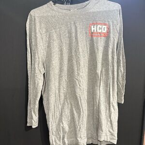 Hollister Heather Gray Long Sleeve Tee